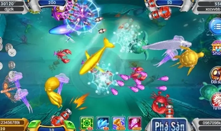 Hướng Dẫn Cách Chơi Bắn Cá Đại Chiến B52 Tại ST666 Chi Tiết 2 Đồ họa trong game Bắn Cá Đại Chiến B52 tại ST666